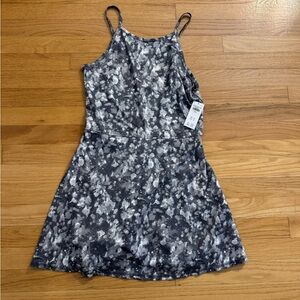 Abercrombie Kids Gray Floral Mini Dress